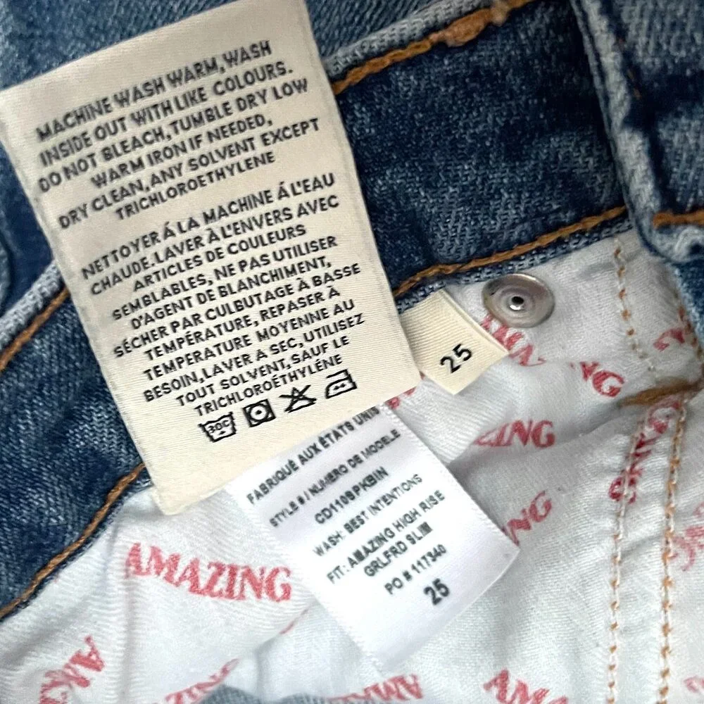 Alice+Olivia $298 AMAZING HIGH RISE GIRLFRIEND JEANS 25 - Picture 9 of 14